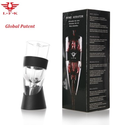 FDA & LFGB Wine set fountain accessories women magic decanter patent wine aerator