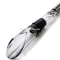 Hottest!! Reusable Stainless Steel Wine Cooling Rod, In Bottle Wine Chilled Stick with Pourer LFK-CR01